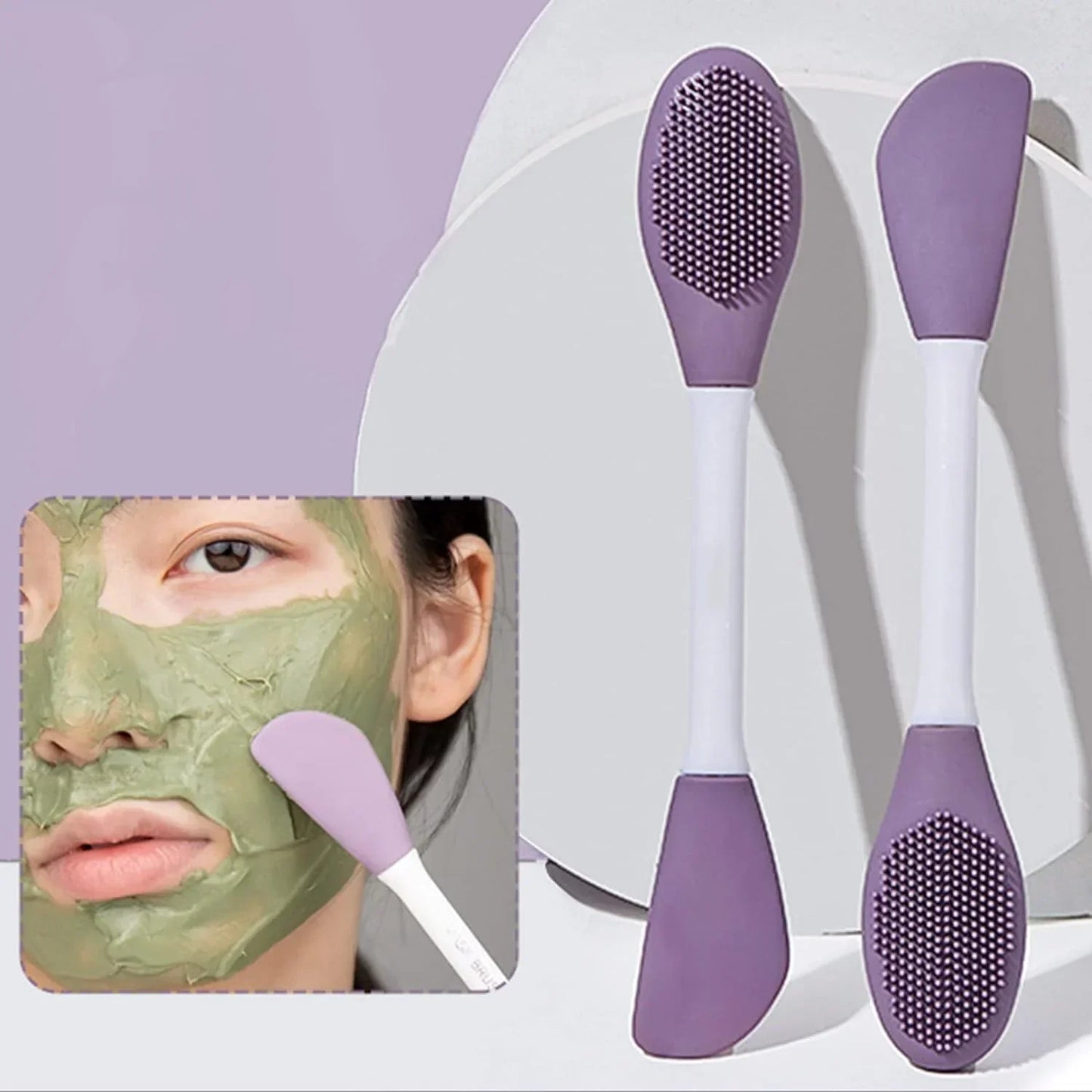 Mask applicator and scrubber